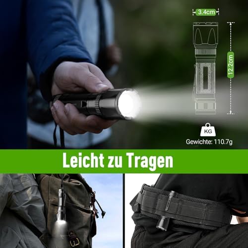 Vue 5 de Gearlite Lampe Torche Rechargeable