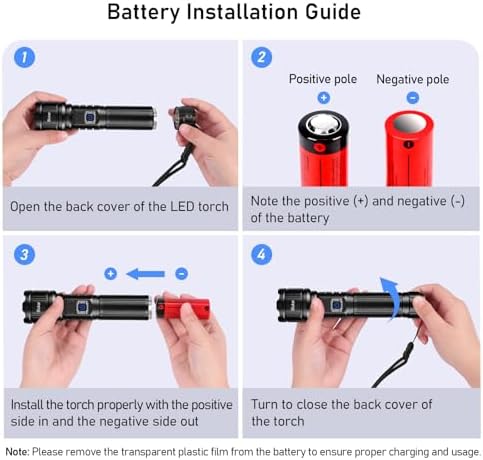 Vue 6 de Blukar Lampe Torche Led