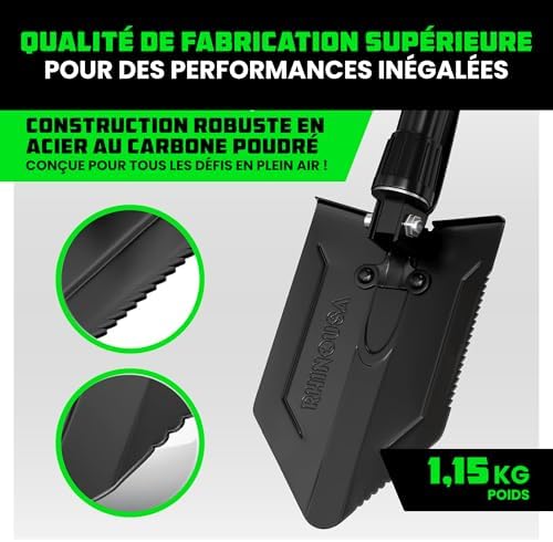 Vue 2 de Rhino Usa Pelle Pliante