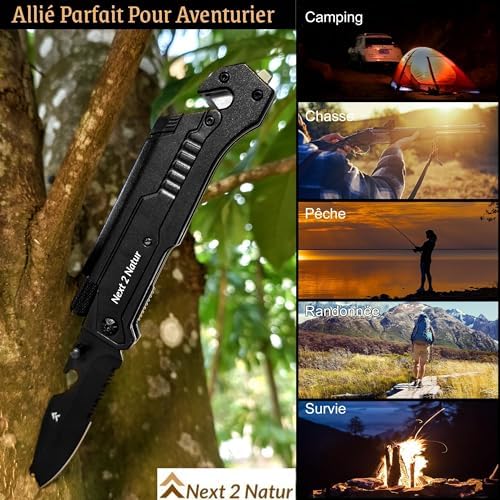 Vue 3 de Next Natur Couteau Pliant