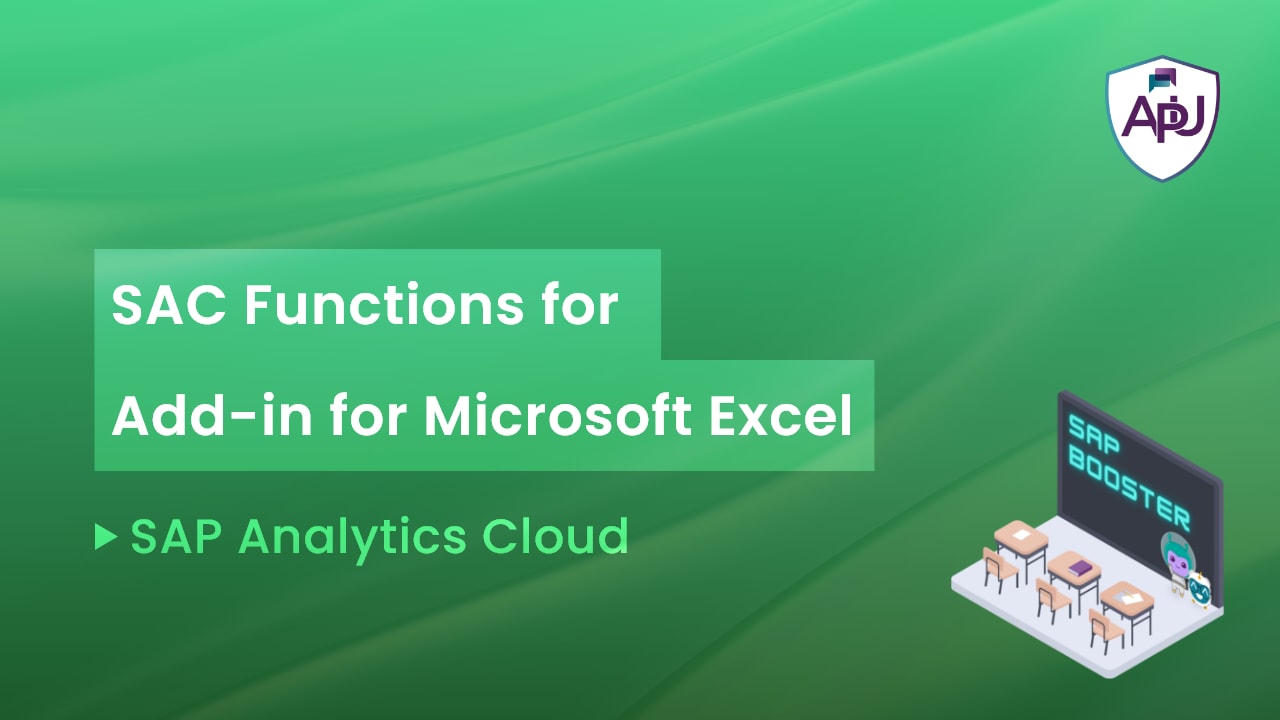 SAP Booster - SAC Functions for Add-in for Microsoft Excel