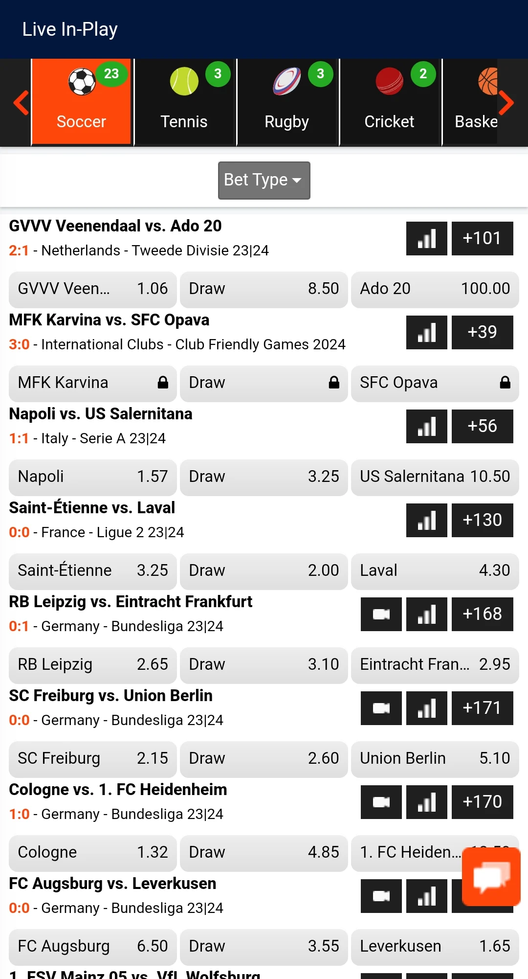 WSB live betting