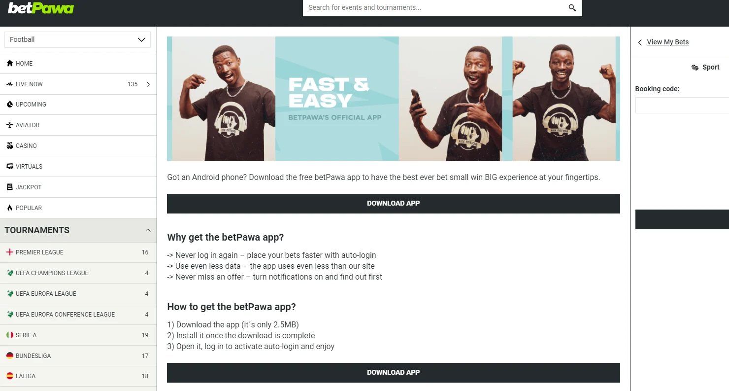 betPawa Android App Download