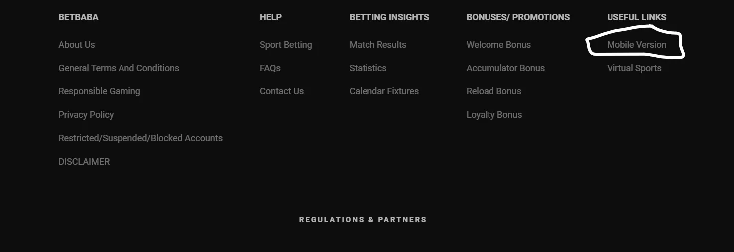 betbaba mobile site link
