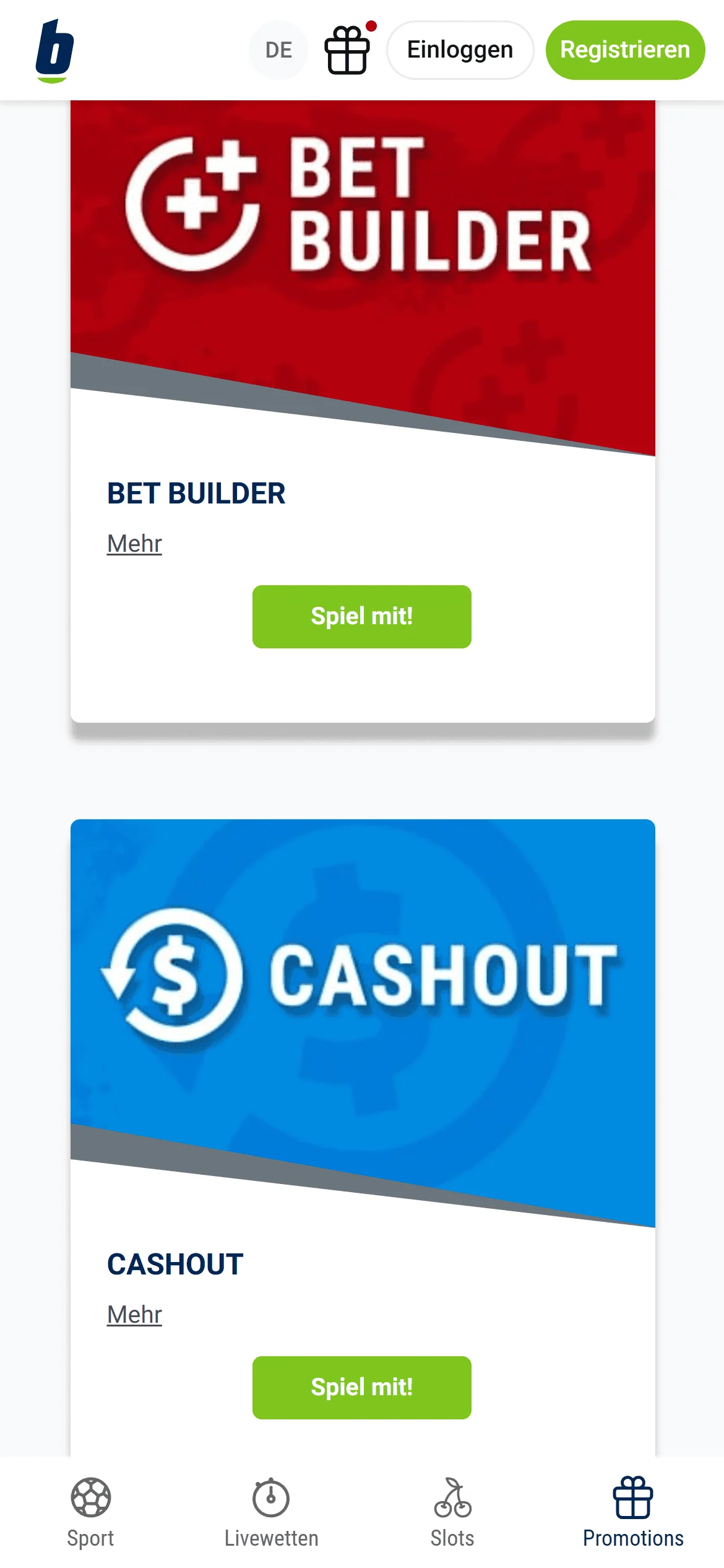 Bet-at-Home Bonus Übersicht Handy