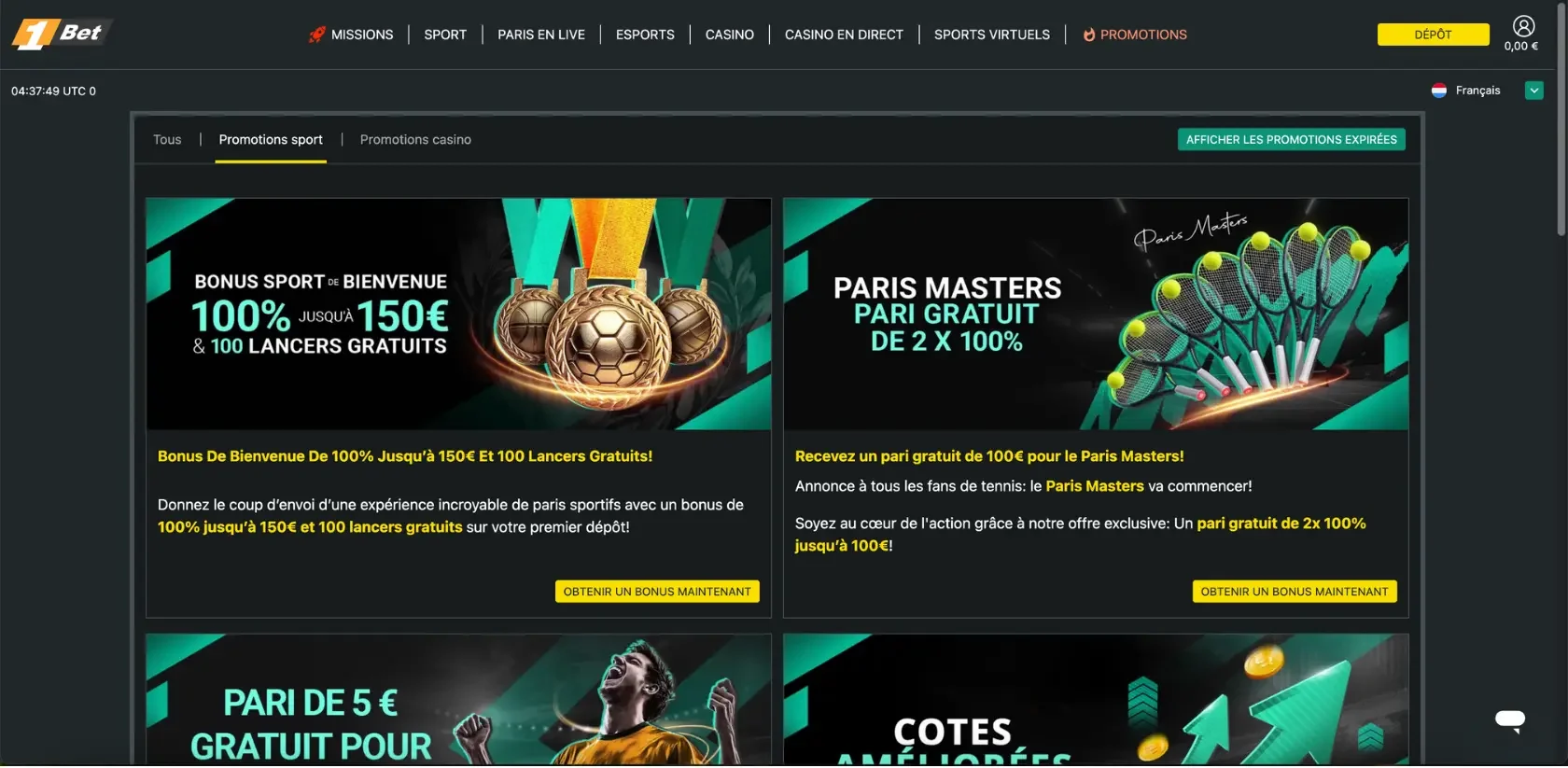 Bonus 1bet