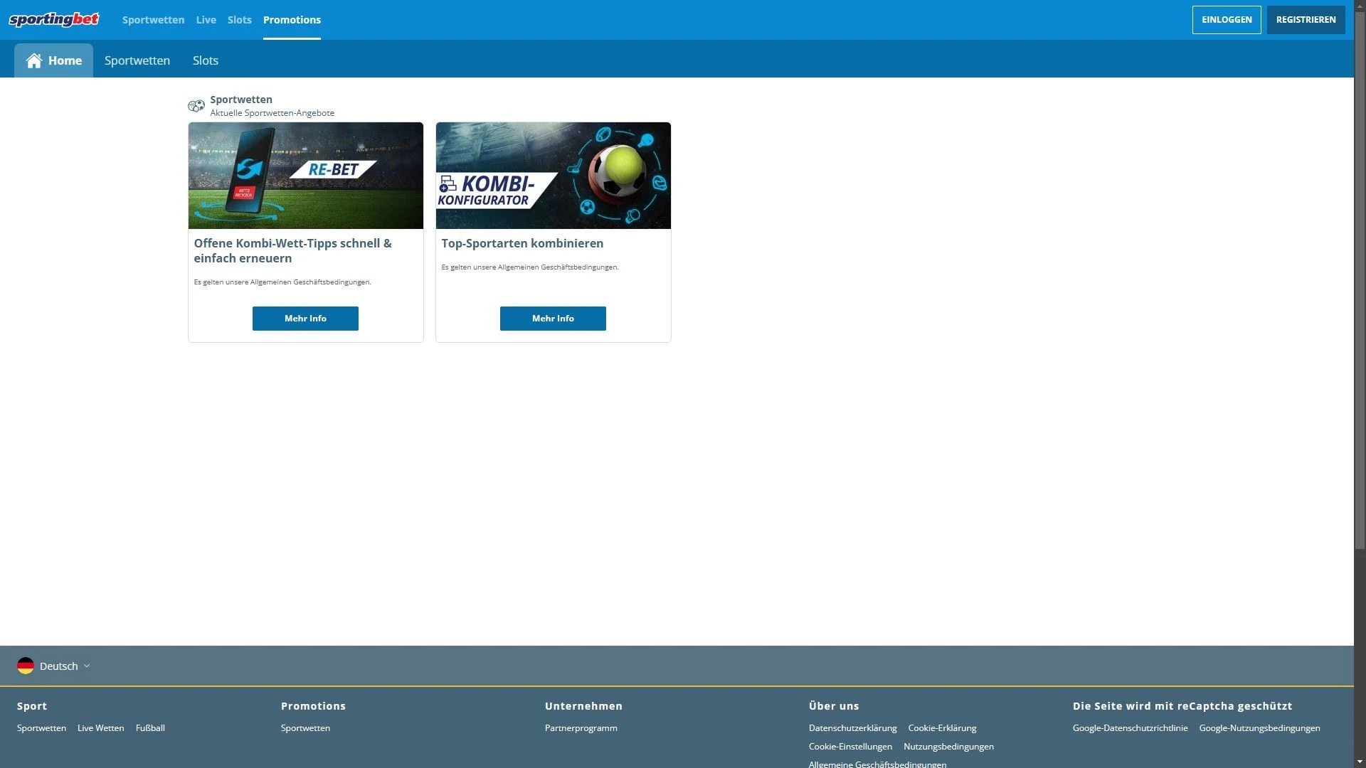 Sportingbet Bonus Re-Bet Desktop