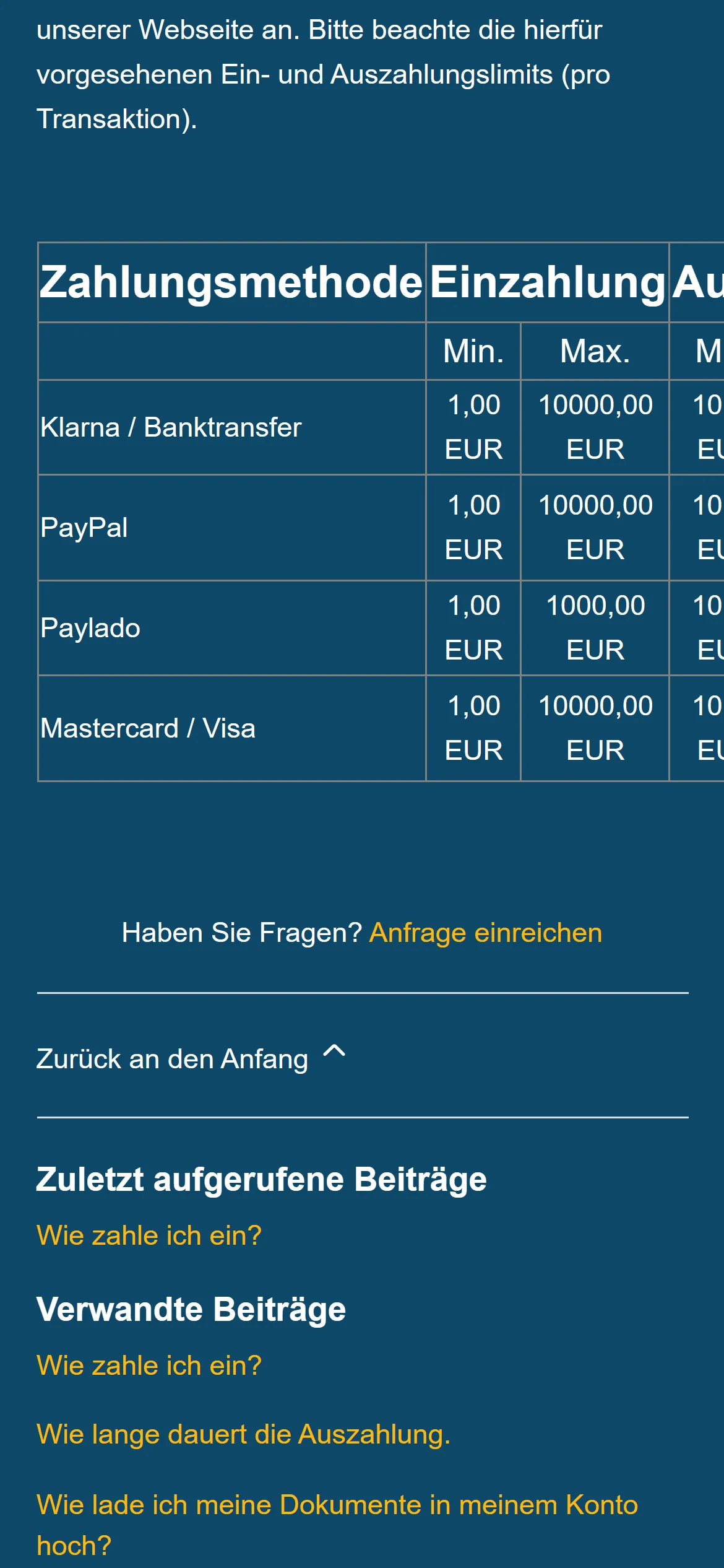 Crazybuzzer Einzahlung Auszahlung Handy