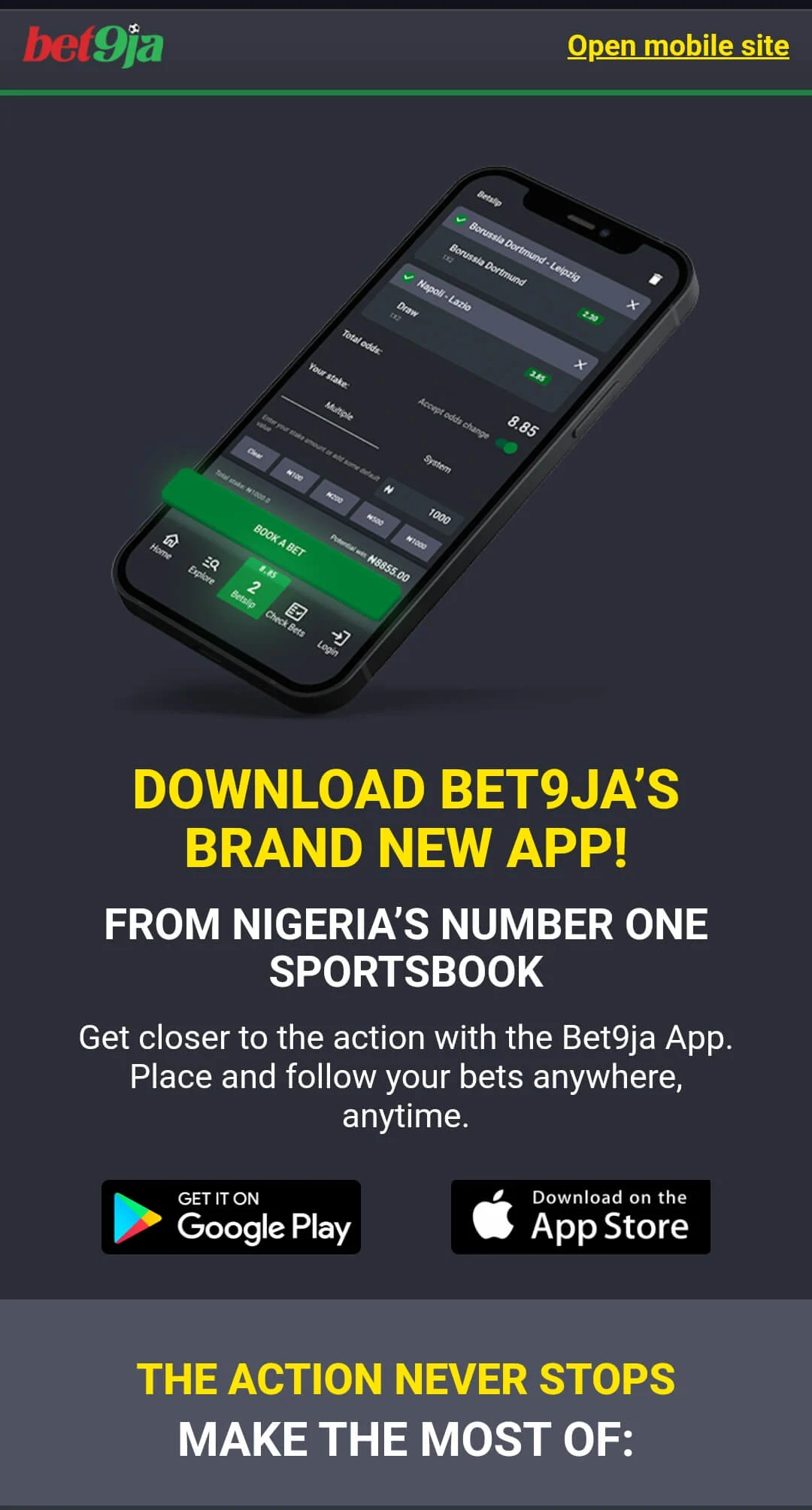 Download Bet9ja App