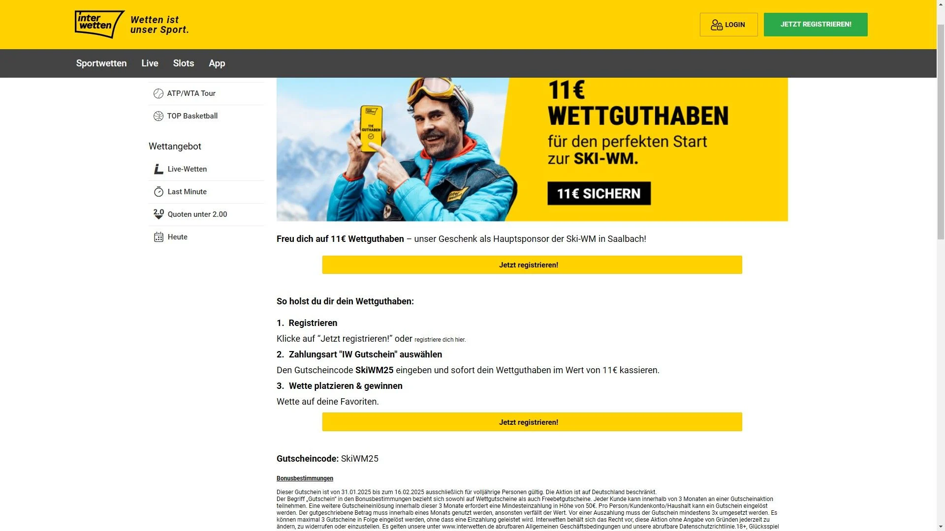 Interwetten Ski WM Aktion Desktop Interwetten Ski WM Aktion Desktop