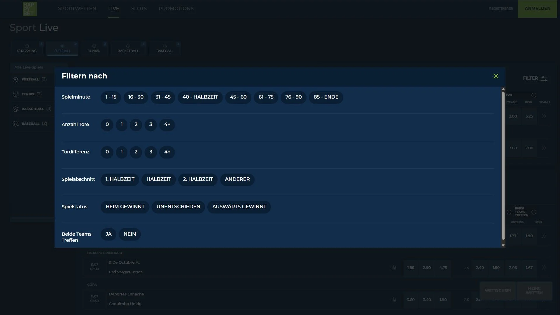 Hpybet Livewetten Desktop
