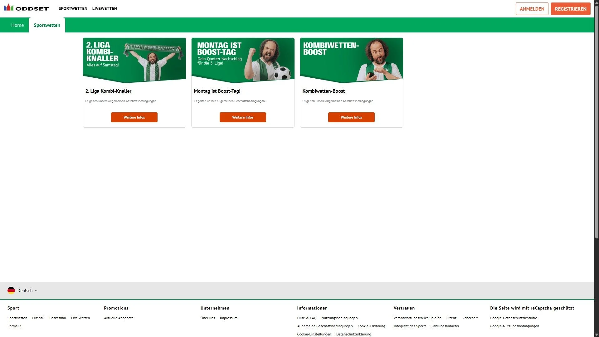 Oddset Sportwetten Bonus Übersicht Desktop