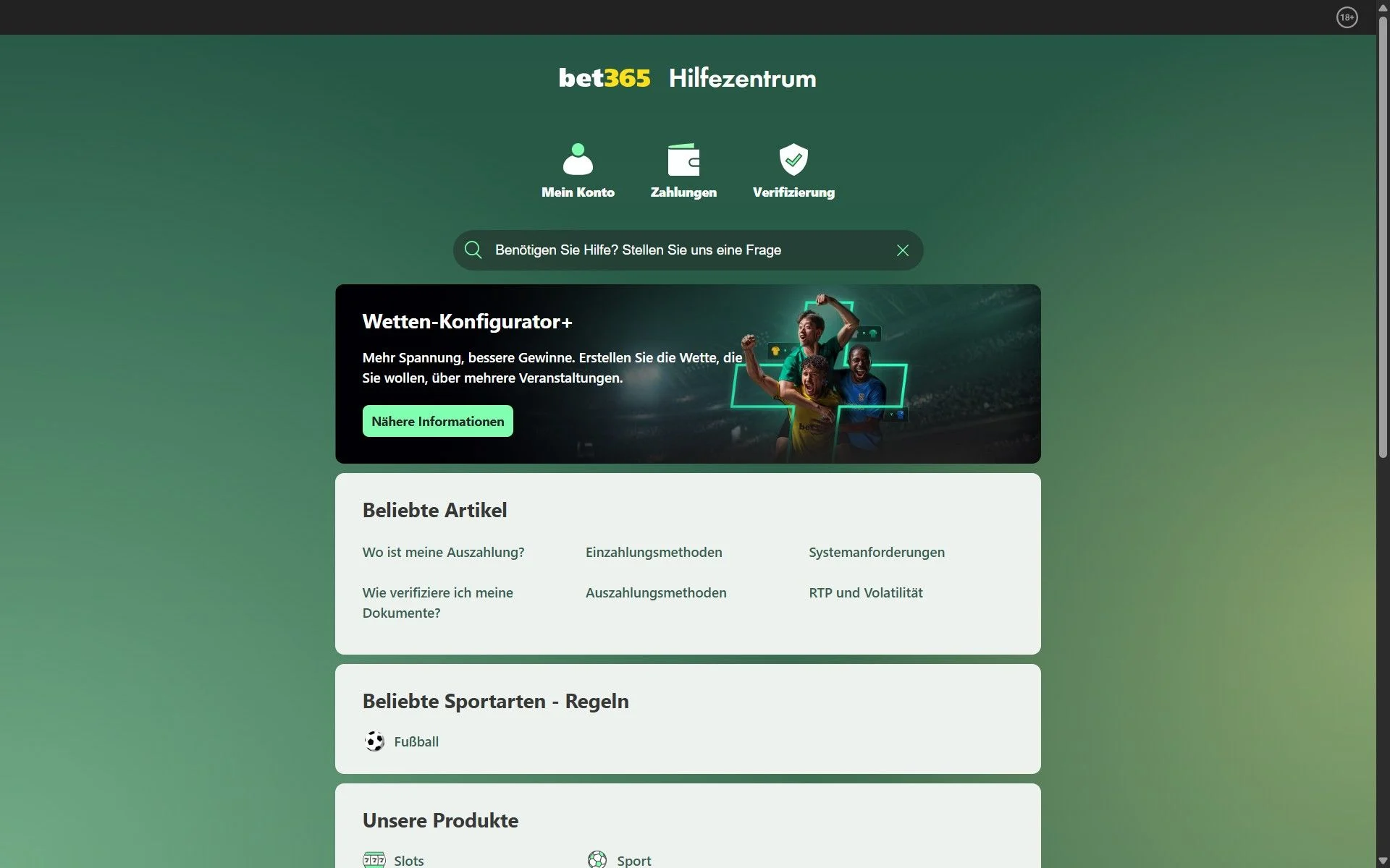 Bet365 FAQ Desktop