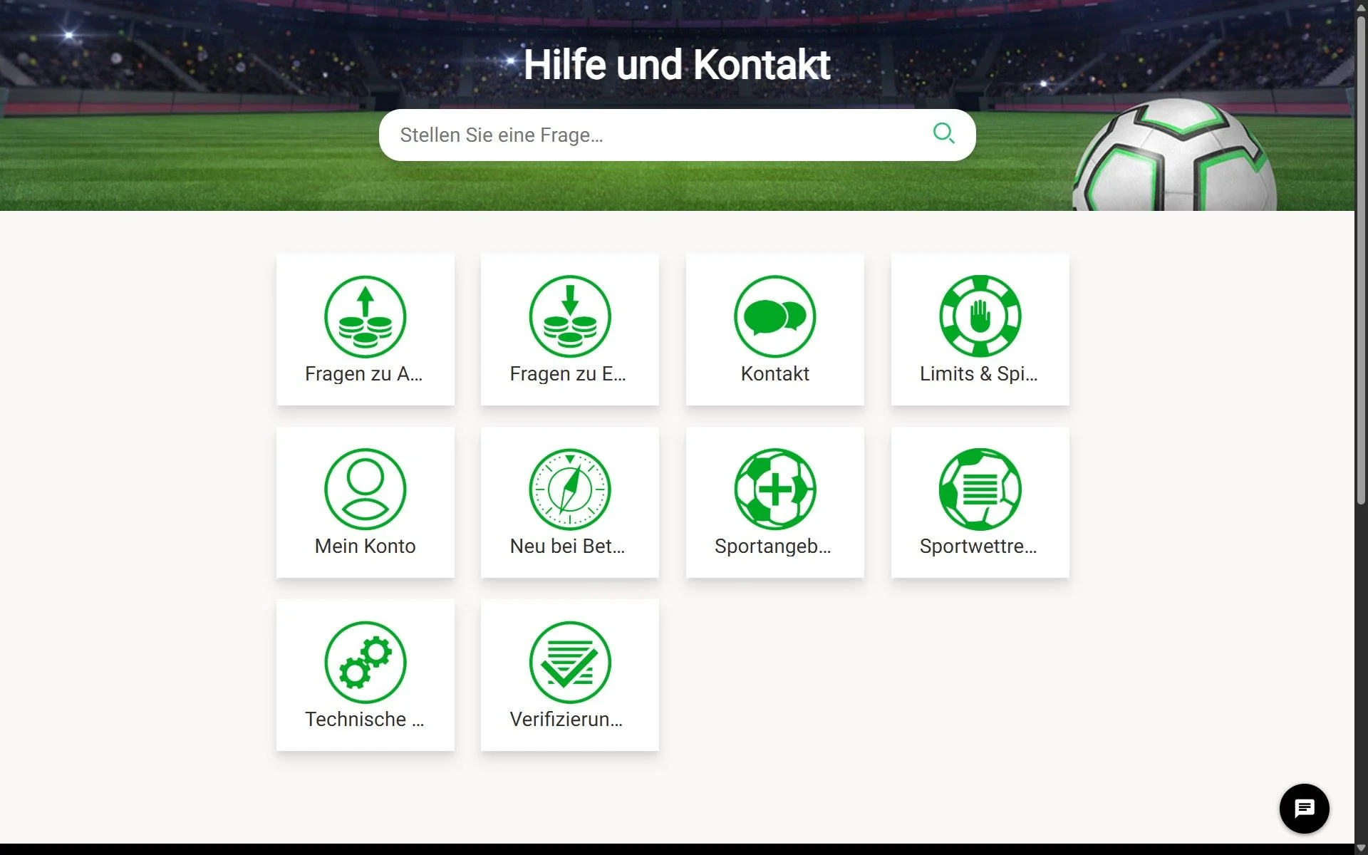 Betway Hilfe Kontakt Desktop