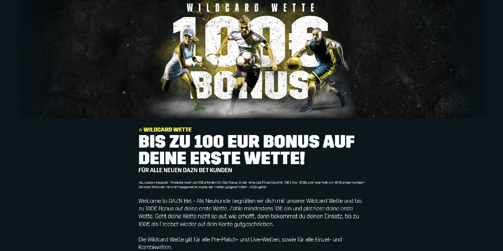 DAZN Bet Deutschland Bonus Desktop