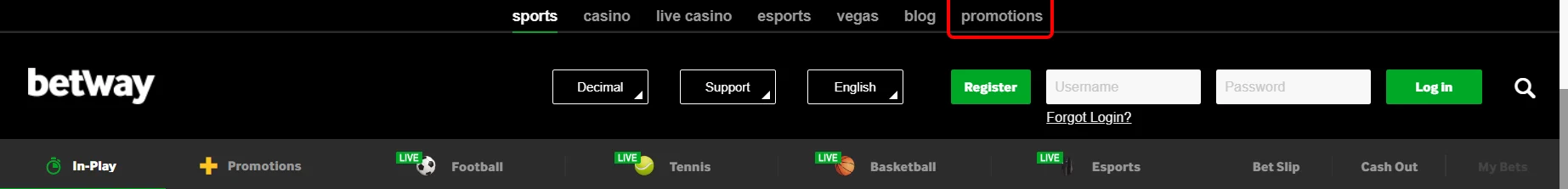 Betway bonus link