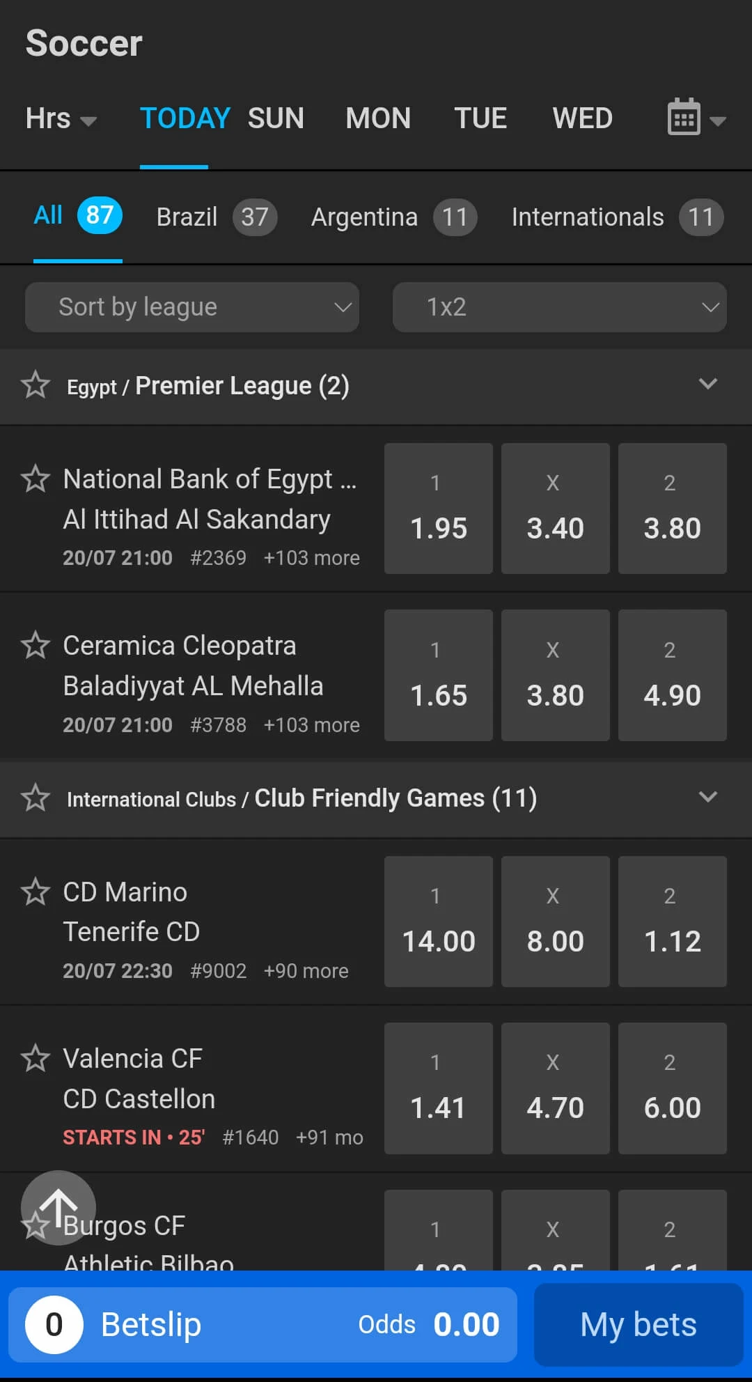 football betting on wasafi