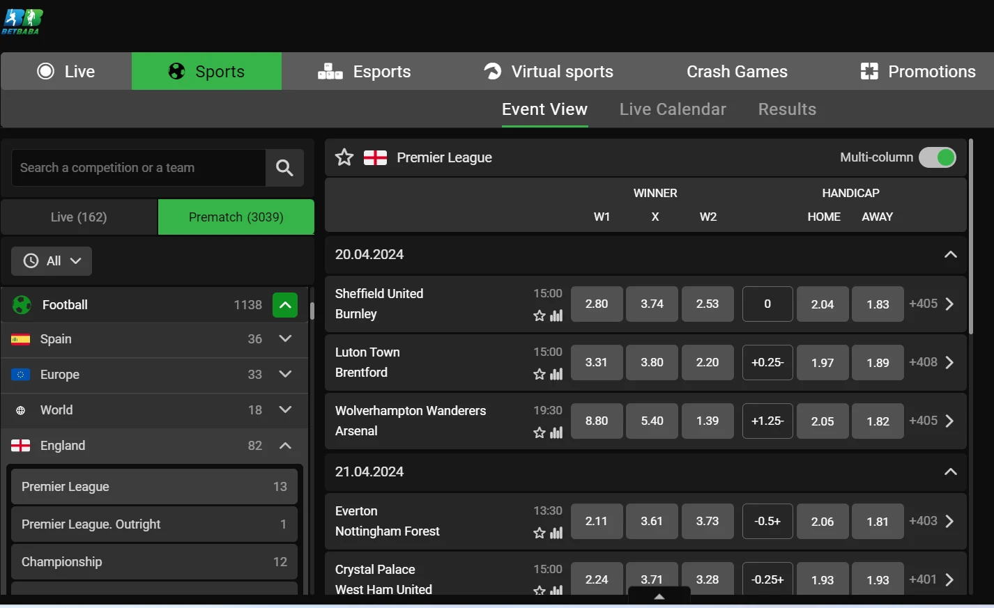 betbaba football betting