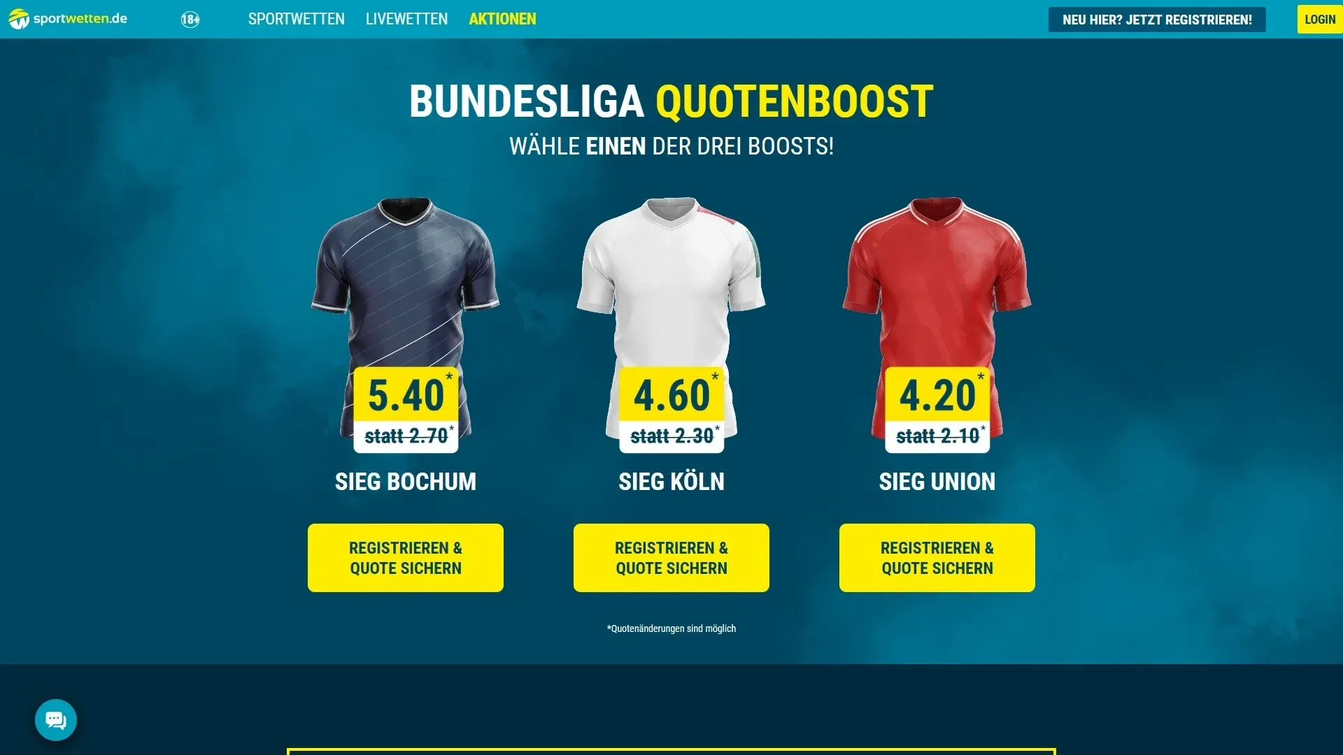 Sportwettende Boost Union Freiburg Desktop