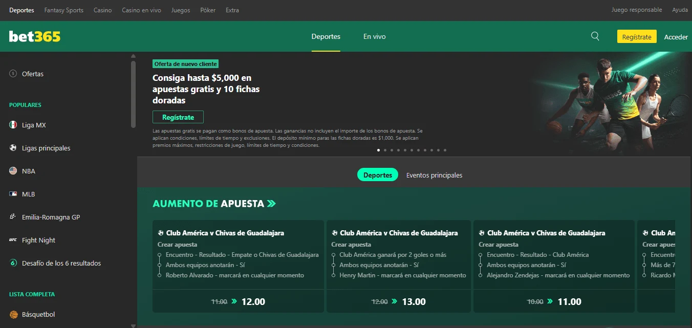 Página de inicio bet365