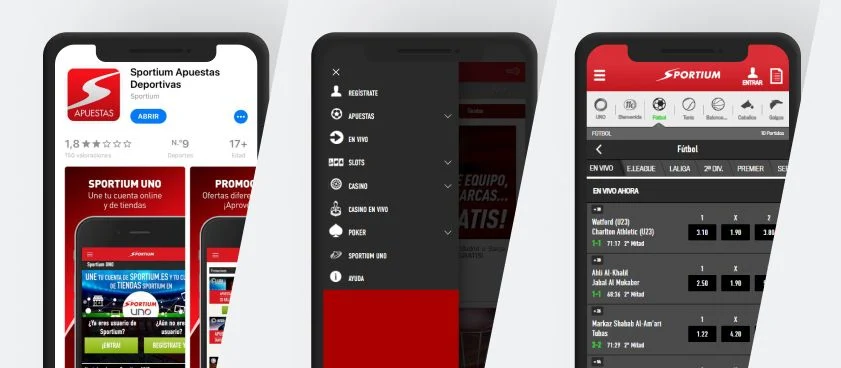 Aplicación móvil - Sportium