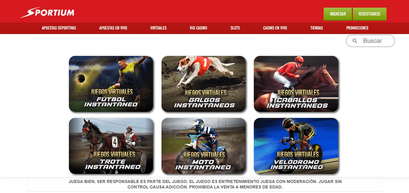 Juegos virtuales - Sportium