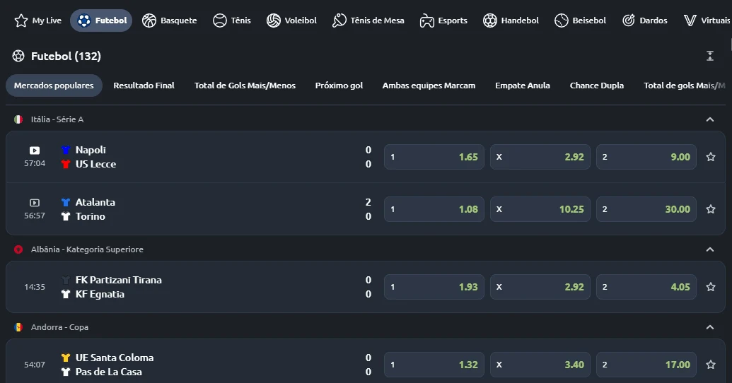Apuestas en vivo - Betano