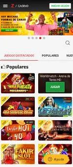 Casino móvil de Zamba.co