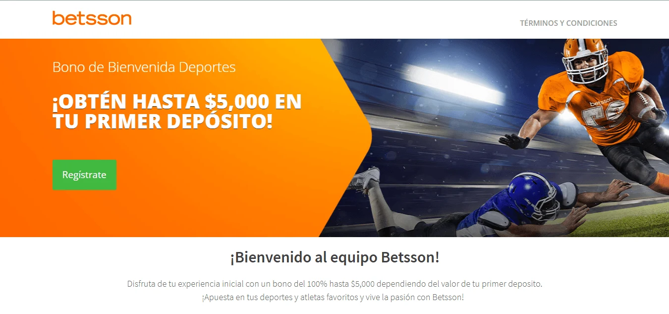 Bono de bienvenida en Betsson