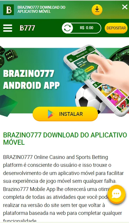 Aplicativo do Brazino777
