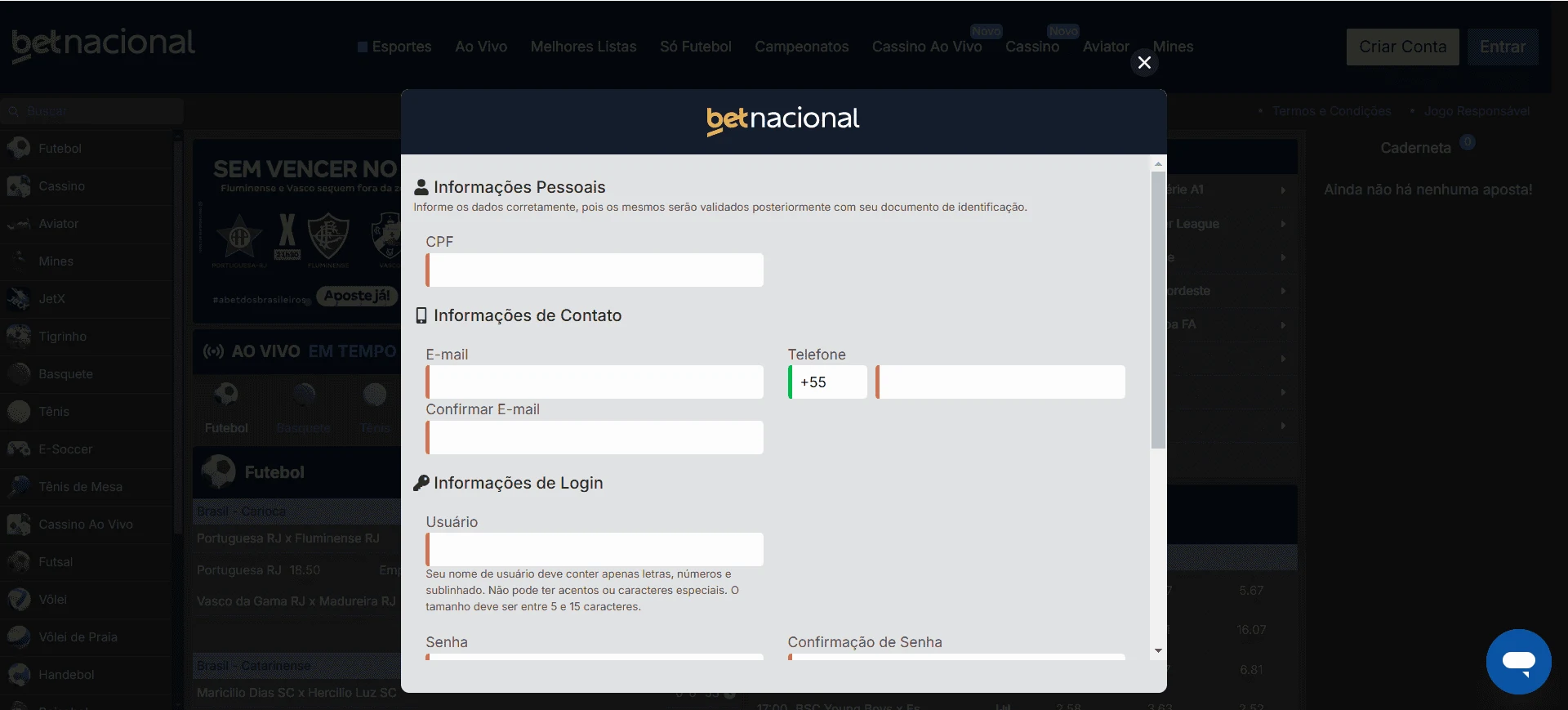 Betnacional cadastro Betnacional cadastro