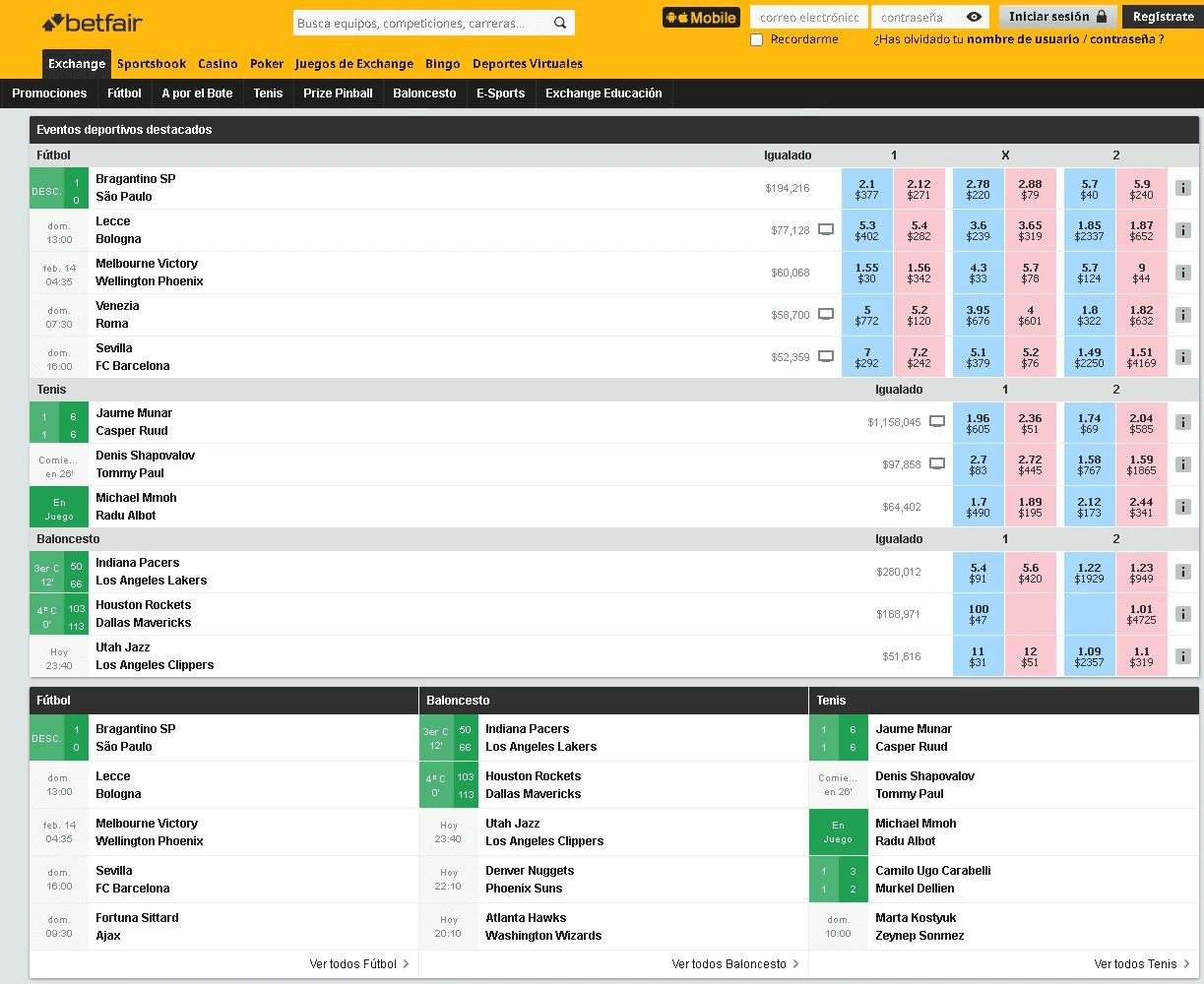 Betfair Apuestas