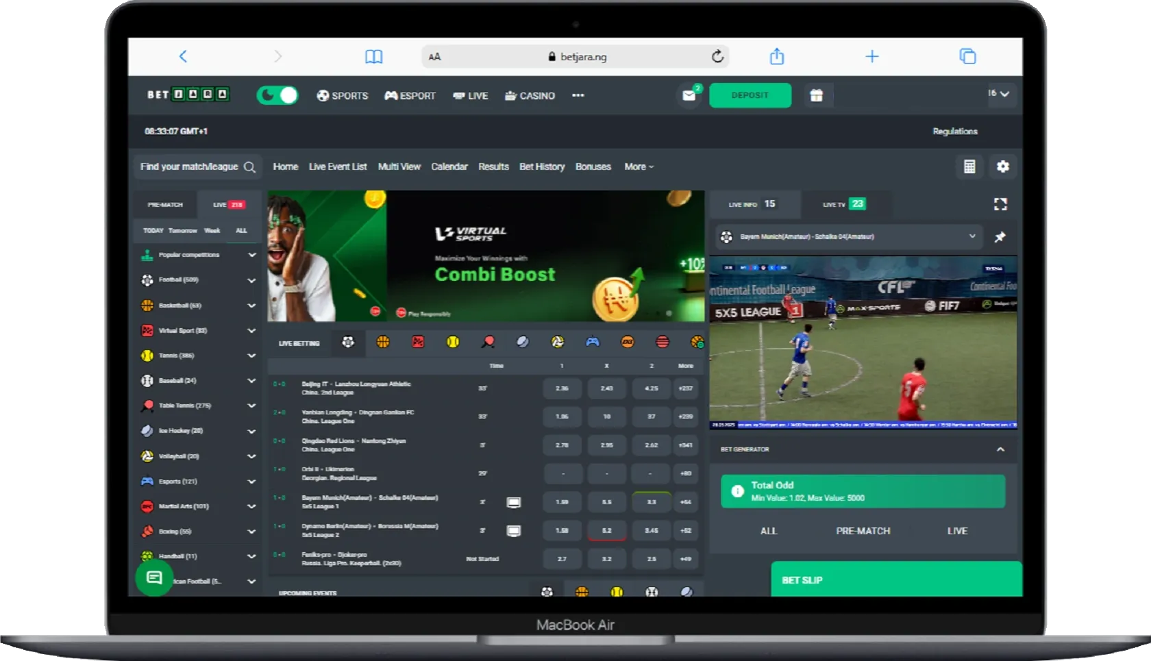 BetJara Live Betting and Live Streaming