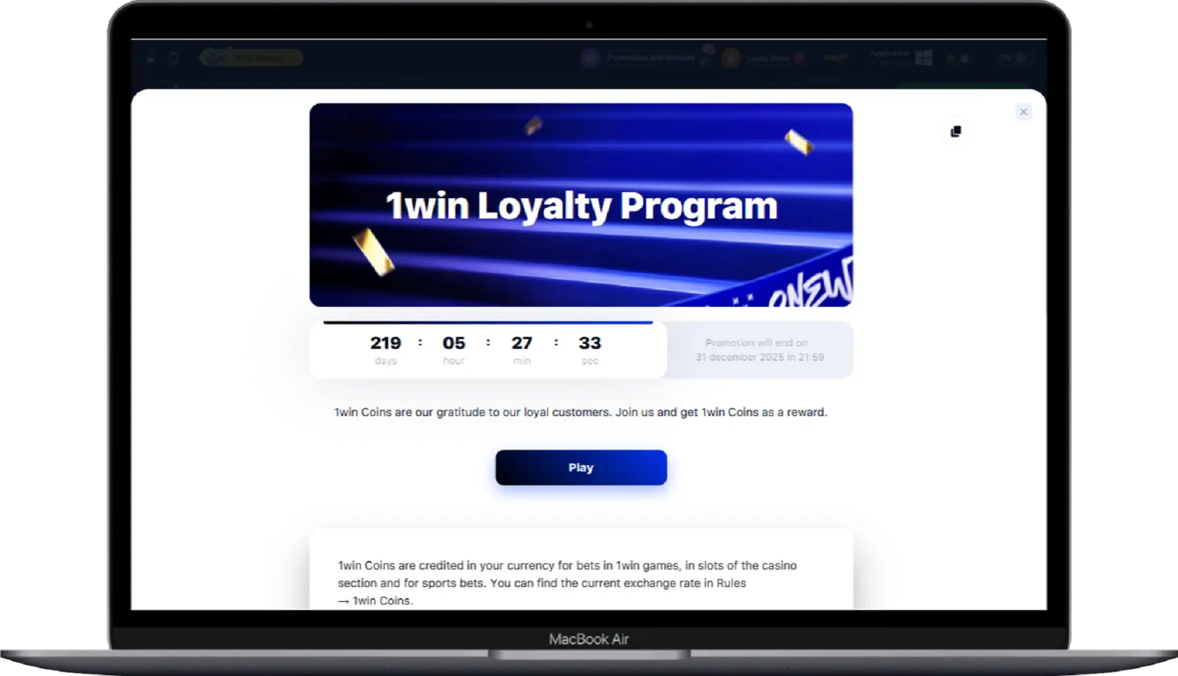 1Win Loyalty Program