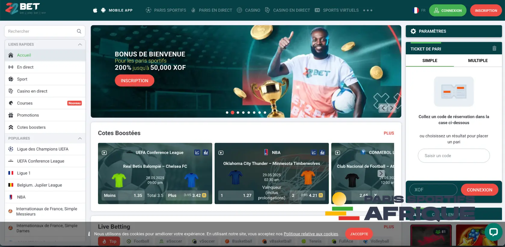 site 22bet