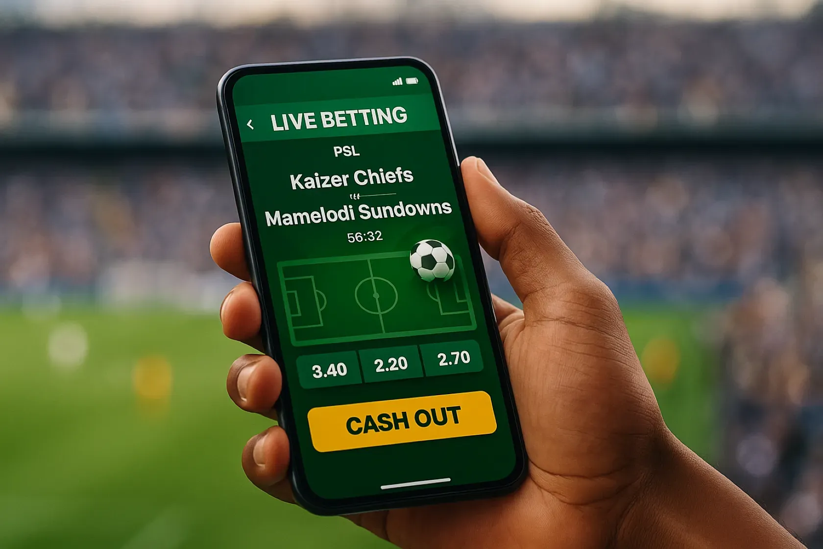 Mobile betting experience in South Africa