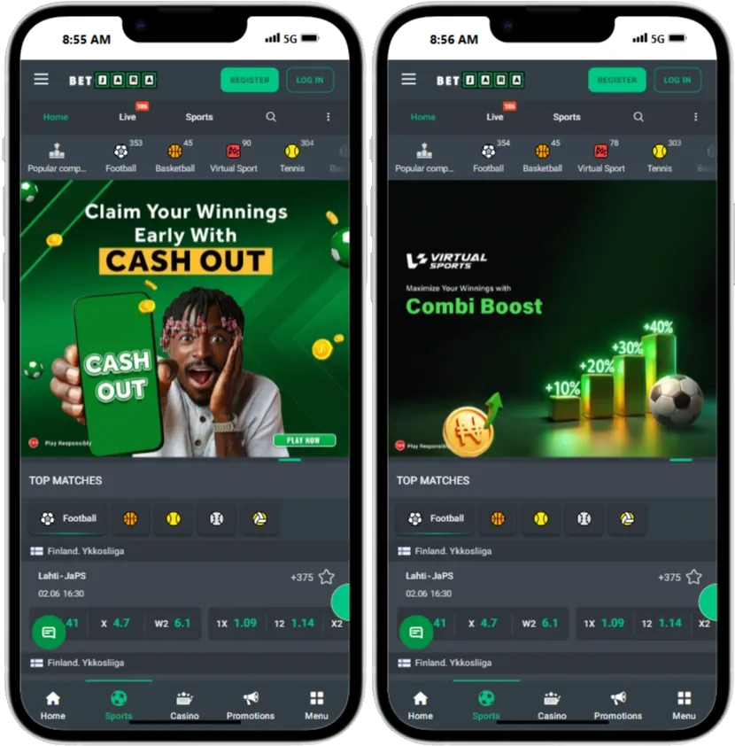 BetJara Combi Boost and Cashout Bonus