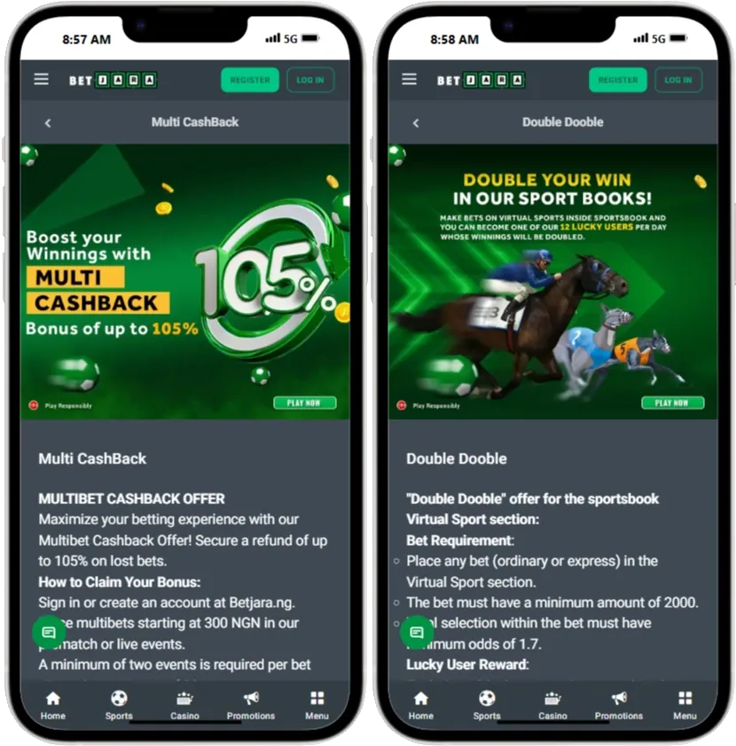 BetJara Multi Cashback bonus