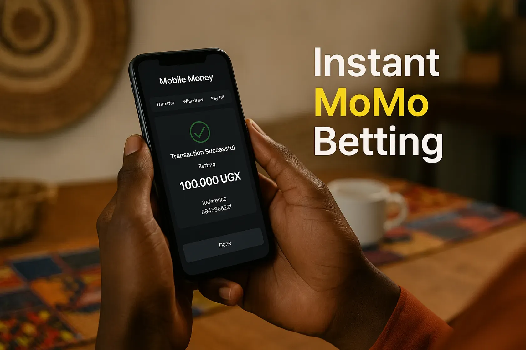 Mobile betting in Uganda