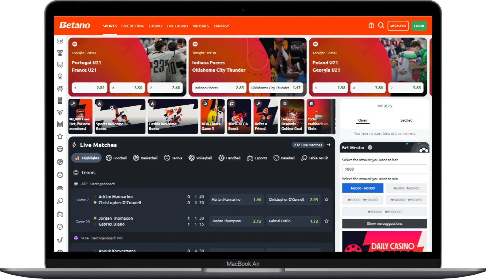 Betano - A top betting site in Nigeria