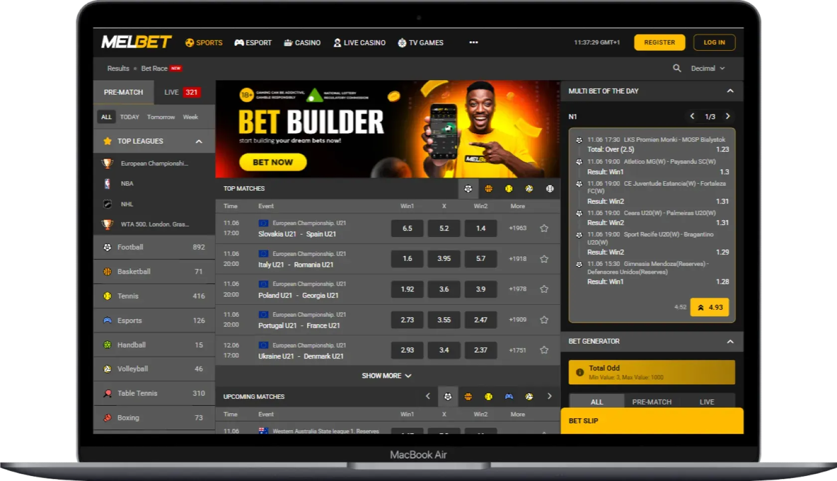 Melbet betting site