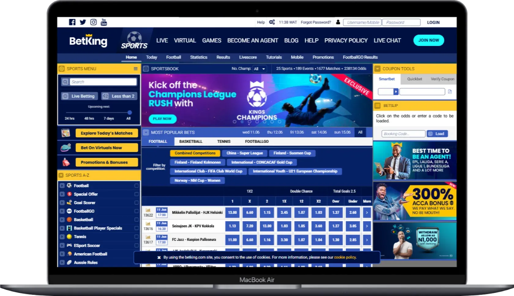 BetKing - A top betting site in Nigeria