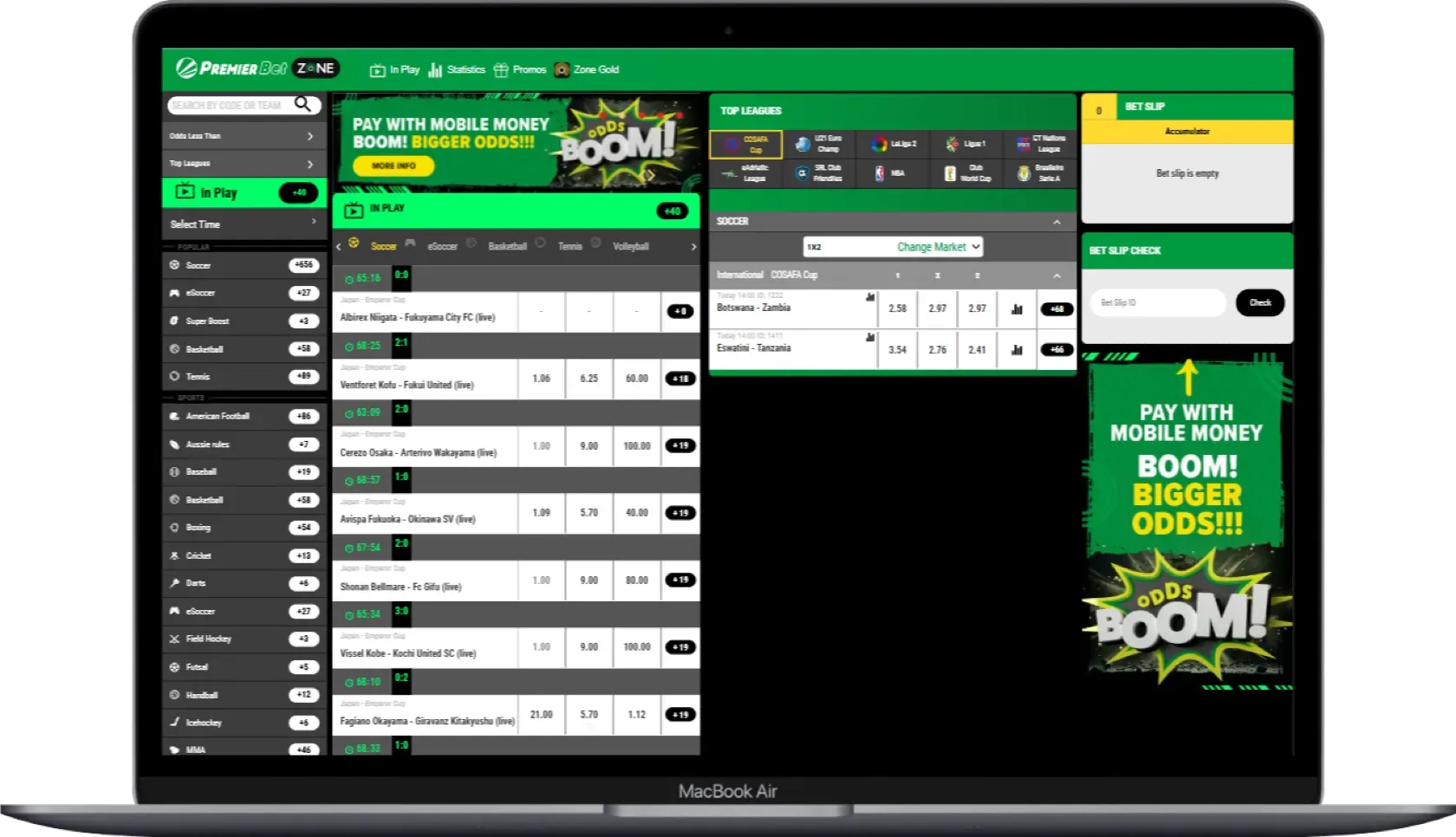 Premier Bet Betting Site
