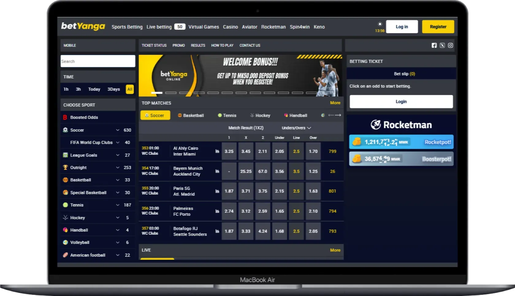 BetYanga Betting Site