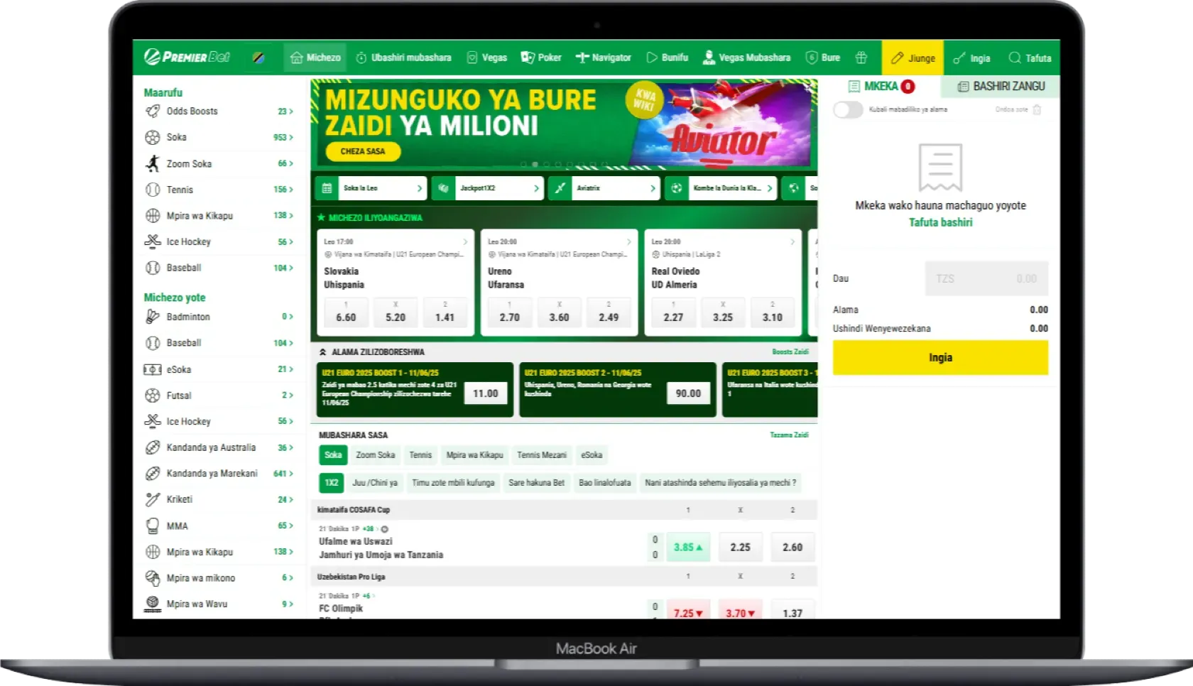 Premier Bet Tanzania Betting Site