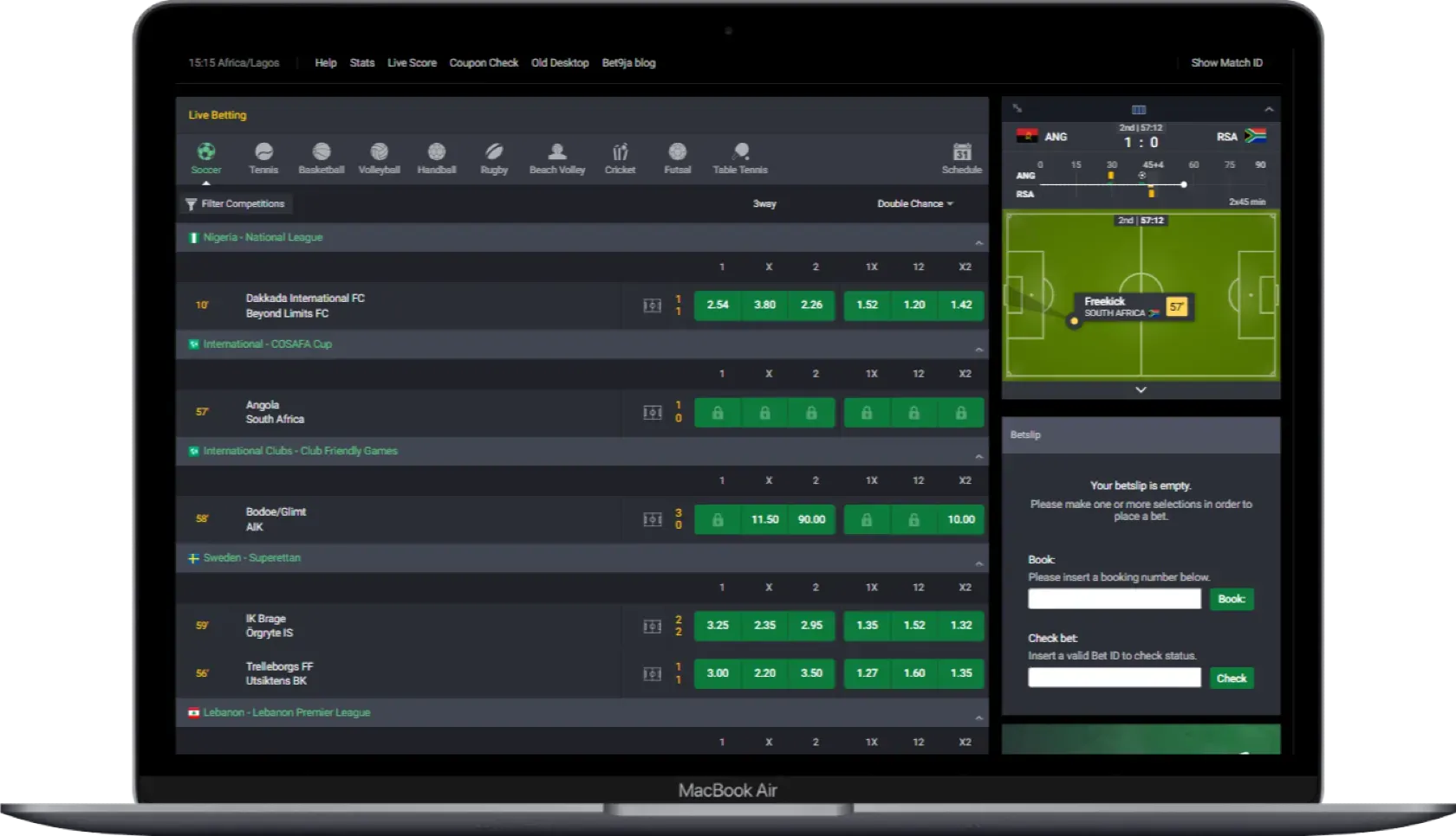 Bet9ja Live Betting