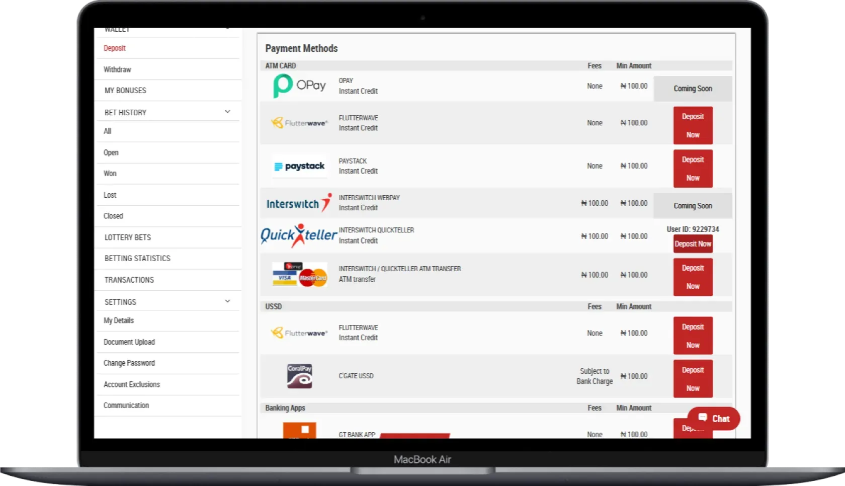 Baba Ijebu Payment Methods