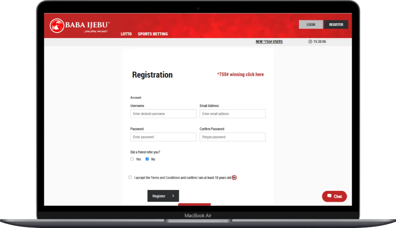 Baba Ijebu Registration Process