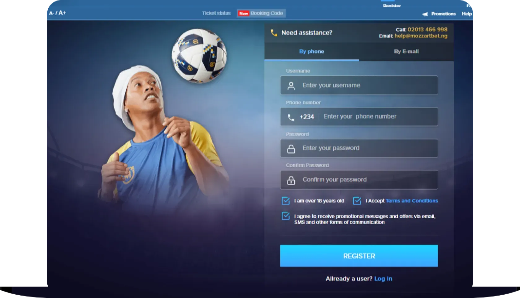 Mozzartbet Registration