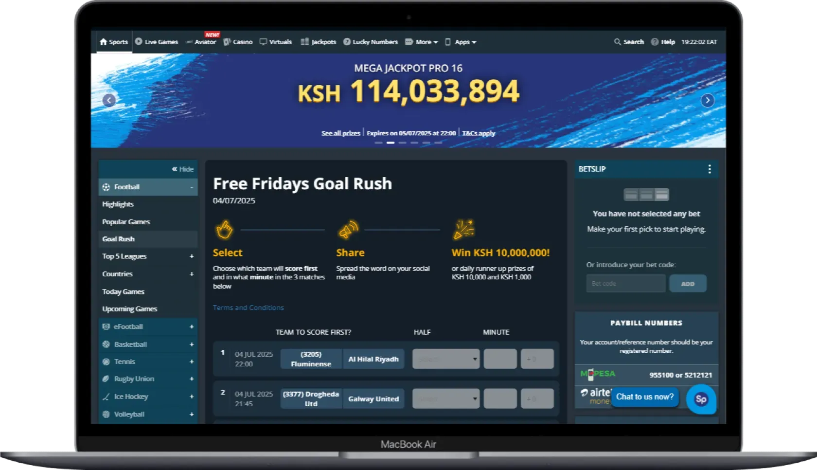 SportPesa Goal Rush Promo